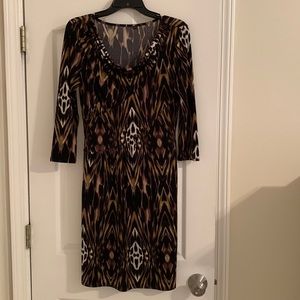 Cache. Animal print size 4 dress